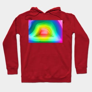 Radiant rainbow colors agate slice mineral Hoodie